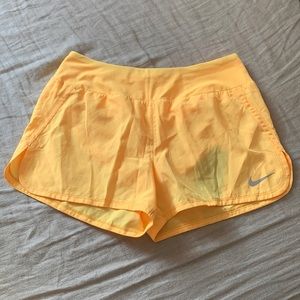 NWT Nike Dri-Fit Gold Yellow Women's Running Shorts